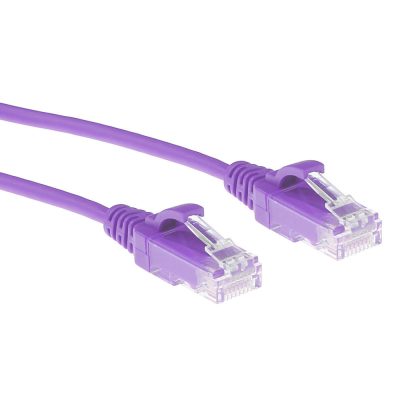 Patchkabel Slimline UTP Cat6 LSZH 15cm lila