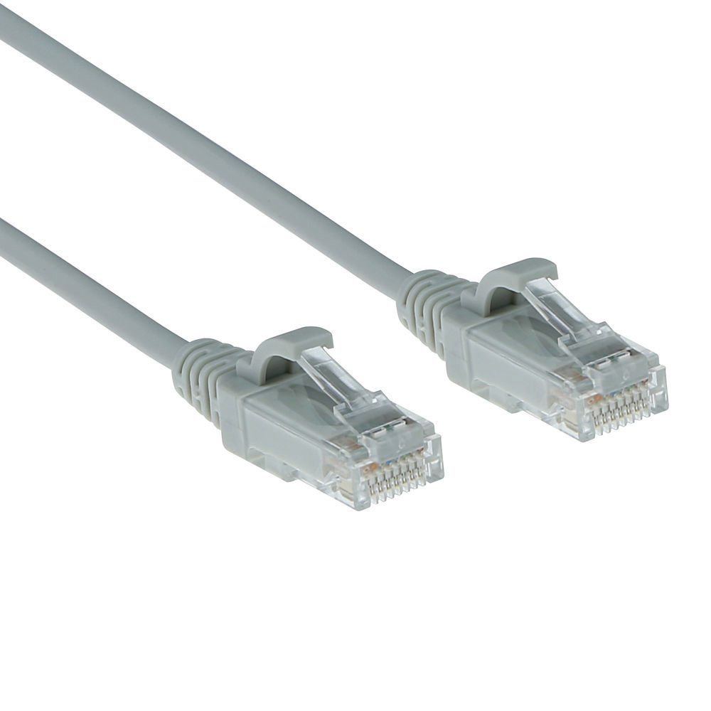 Patchkabel Slimline UTP Cat6 LSZH 10m grå