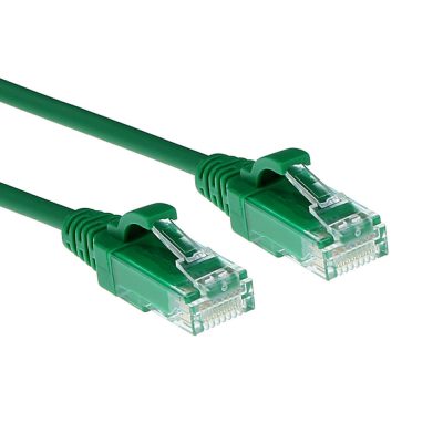 Patchkabel Slimline UTP Cat6 LSZH 15cm grön