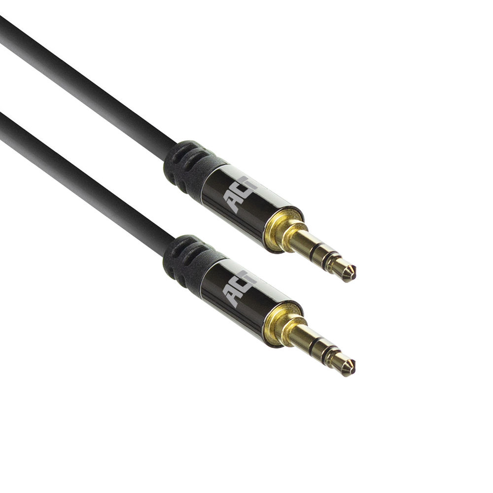 Audiokabel HQ 3,5mm hane - hane, 3,0m