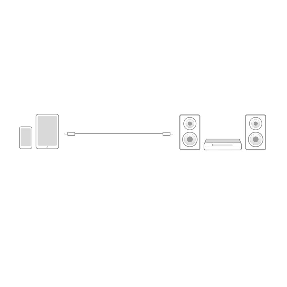 Audiokabel HQ 3,5mm hane - hane, 3,0m - Bild 3